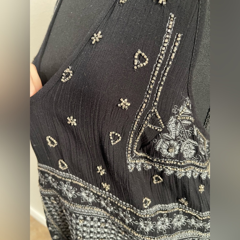 Free people beaded black dress - Picture 3 of 8